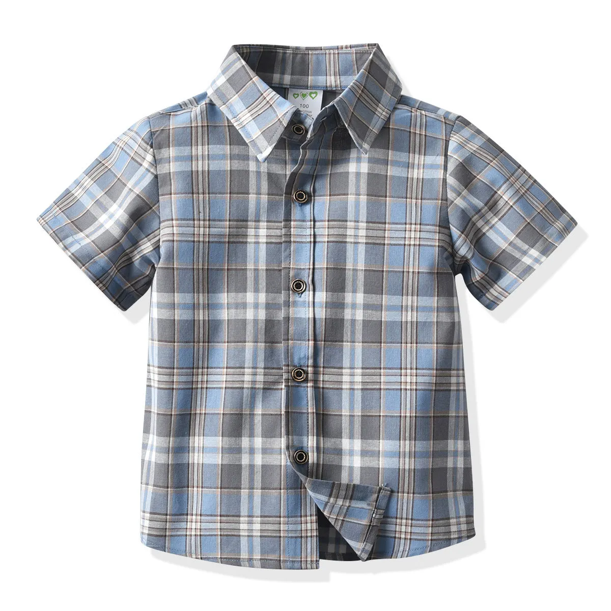 2 Pieces Set Baby Kid Boys Dressy Checked Bow Shirts And Suits Trousers Wholesale 211109626