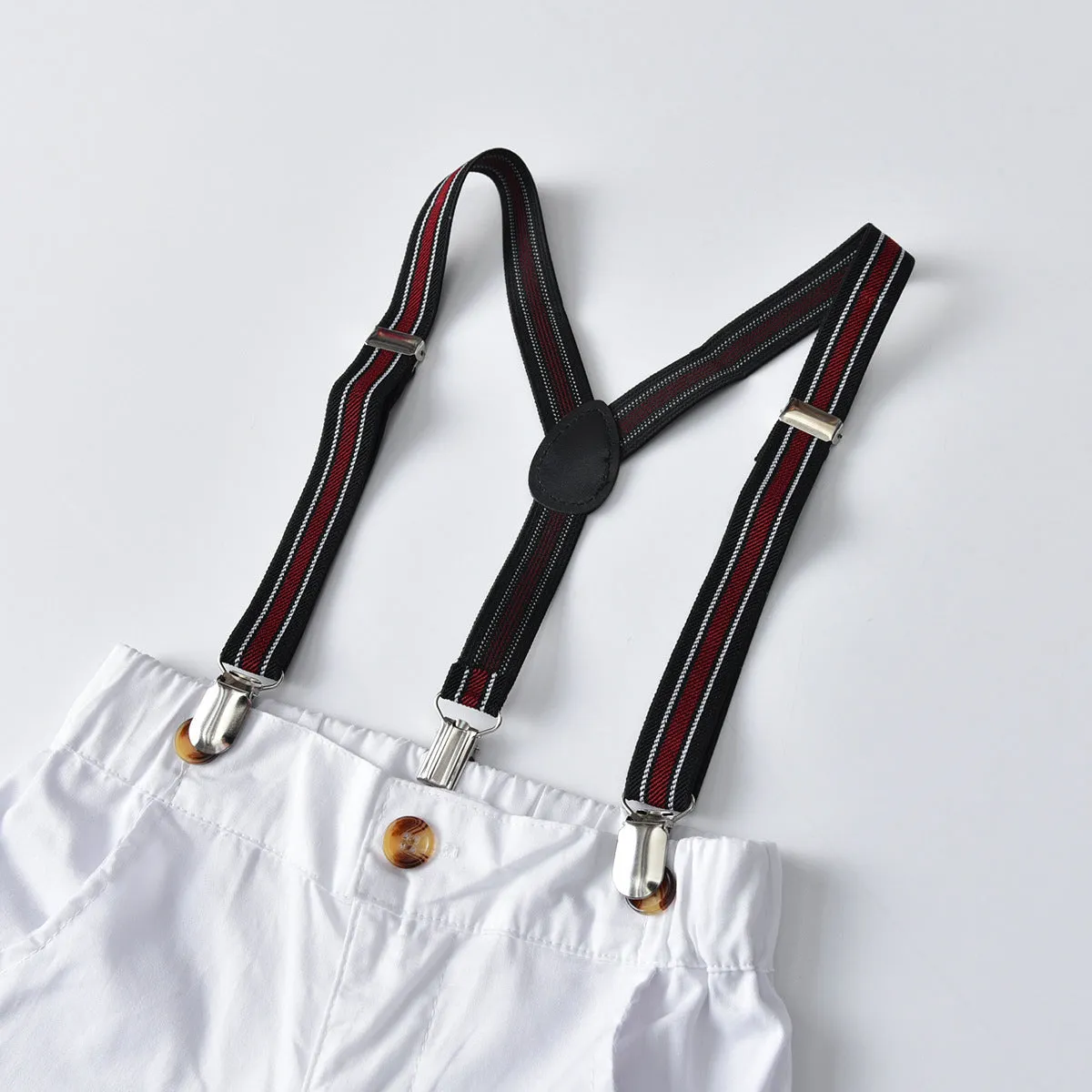 2 Pieces Set Baby Kid Boys Dressy Checked Bow Shirts And Suits Trousers Wholesale 211109626