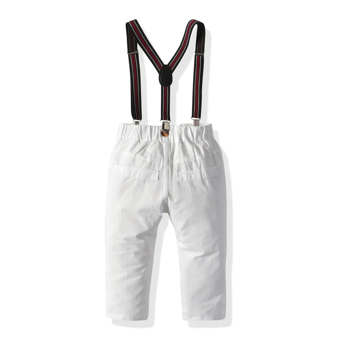 2 Pieces Set Baby Kid Boys Dressy Checked Bow Shirts And Suits Trousers Wholesale 211109626