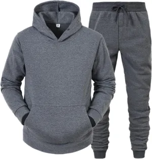 2023 Men's Tracksuit Set 2 Piece Sweatsuits Winter Casual Hoodies Sweatpants Sports Jogging Suit Plus Size Stylish Outfits