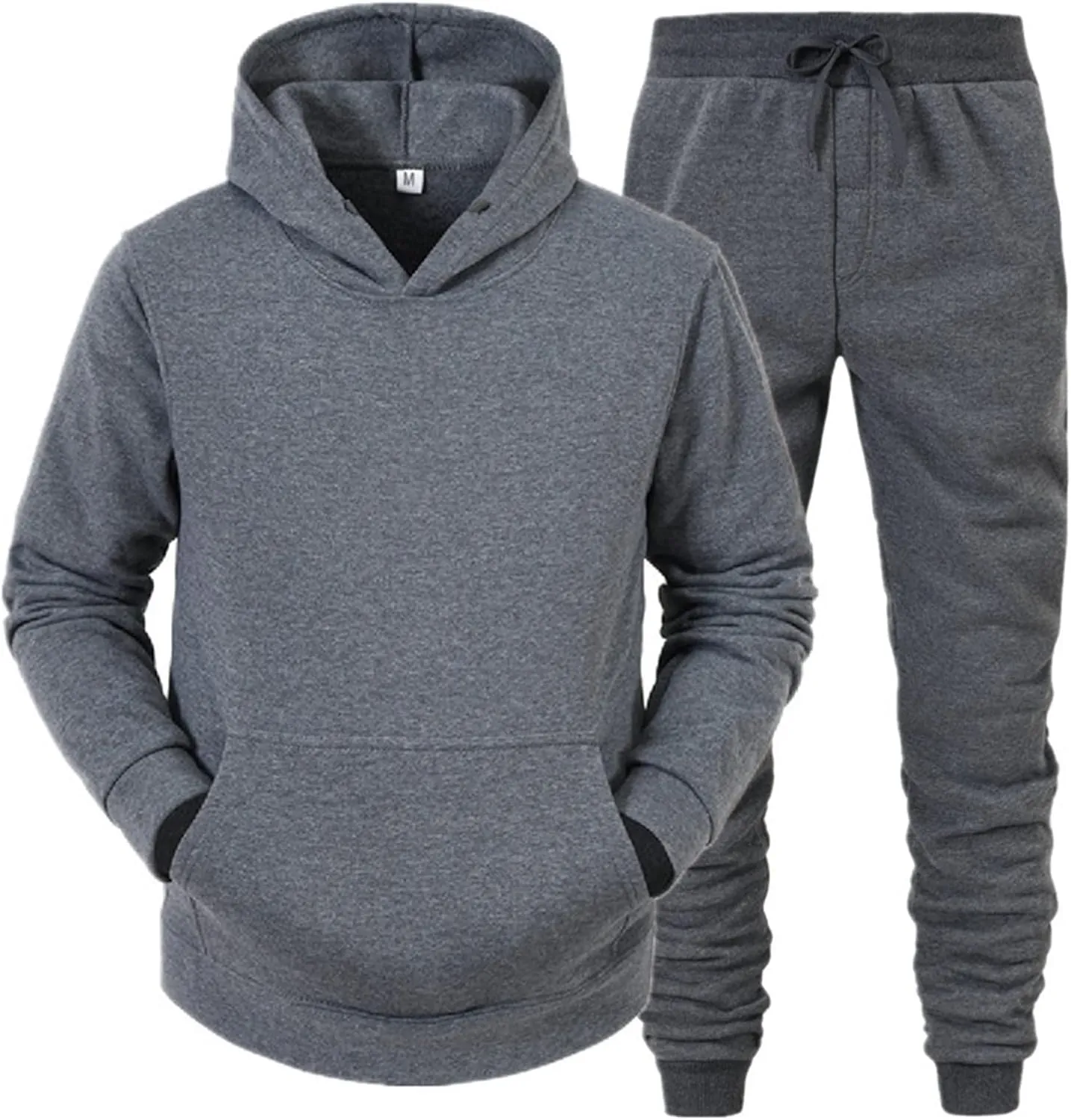 2023 Men's Tracksuit Set 2 Piece Sweatsuits Winter Casual Hoodies Sweatpants Sports Jogging Suit Plus Size Stylish Outfits