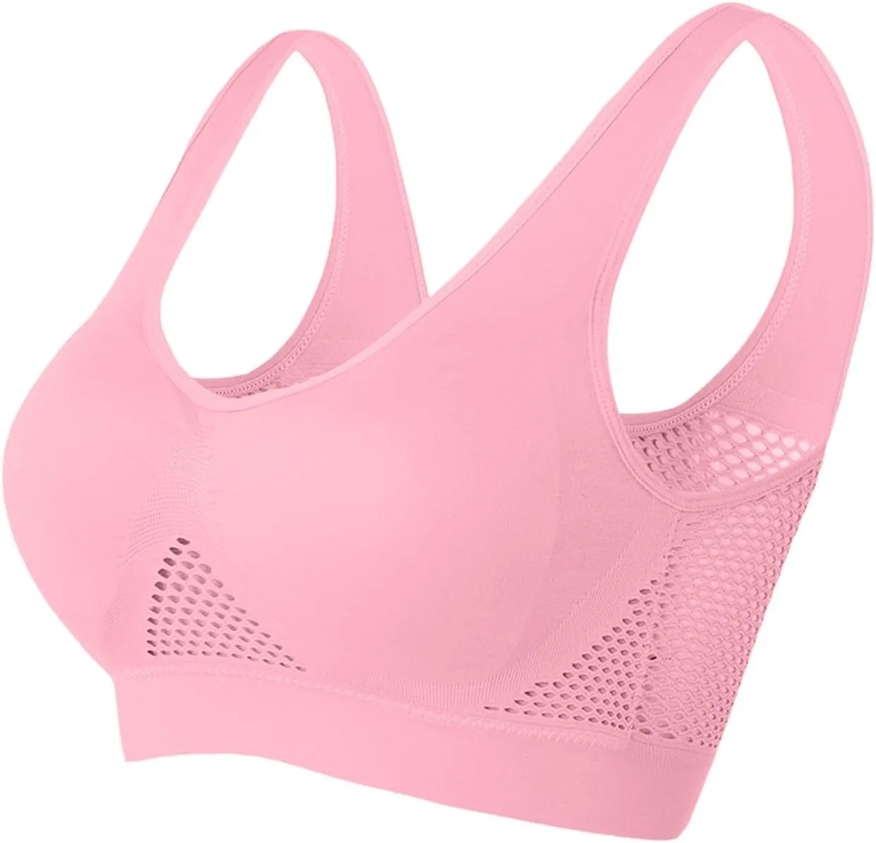2025 Fashion Sports Bras for Women, Breathable Cool Liftup Air Bra, Padded No Underwire Full Support Everyday Bra