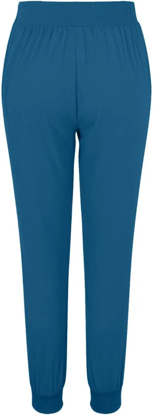2025 Linen Pants for Women, Plus Size Trendy Solid Color Spring Summer Gauze Casual Elastic Waist Comfy Soft Trousers