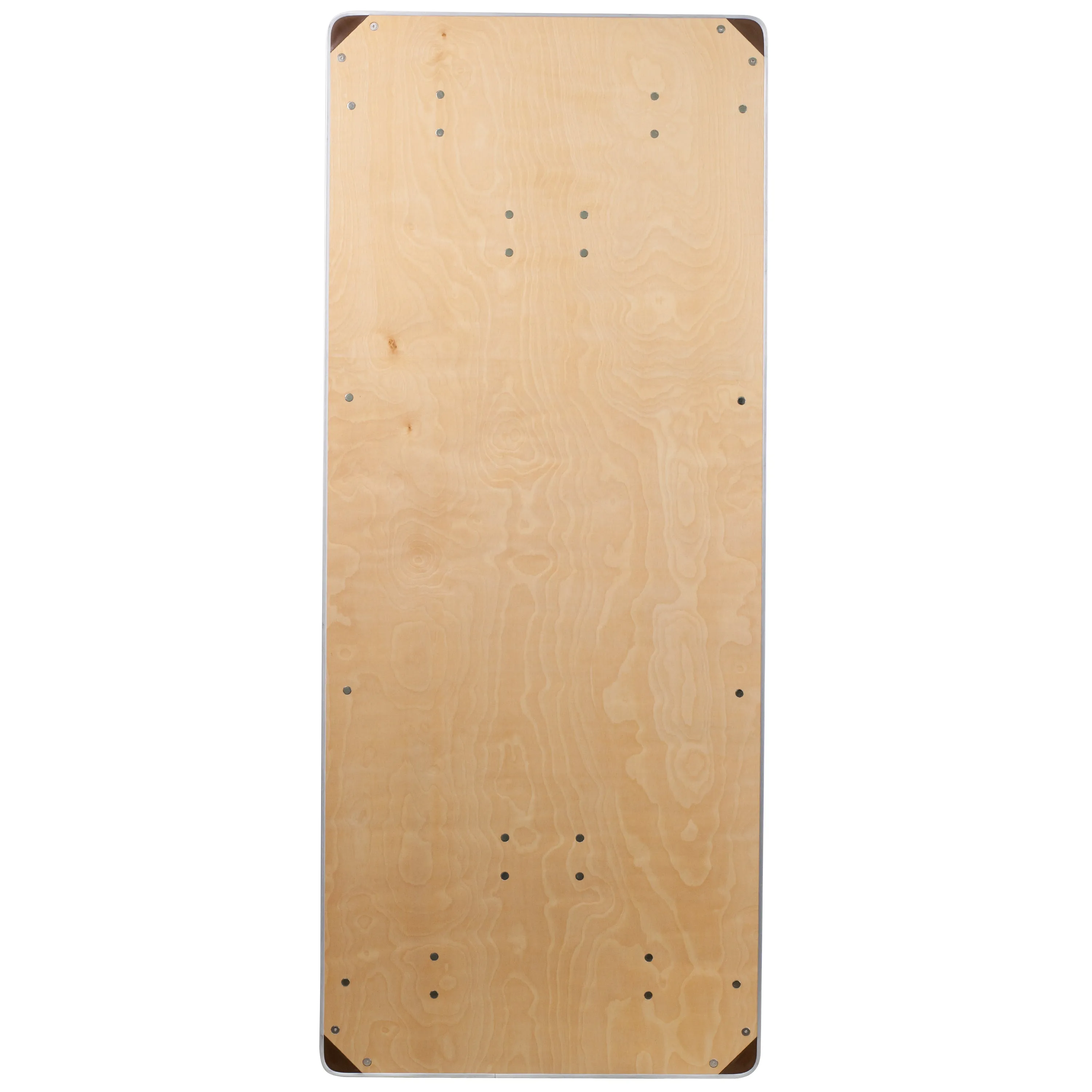 30x72 Wood Fold Table-Met Edge XA-3072-BIRCH-M-GG