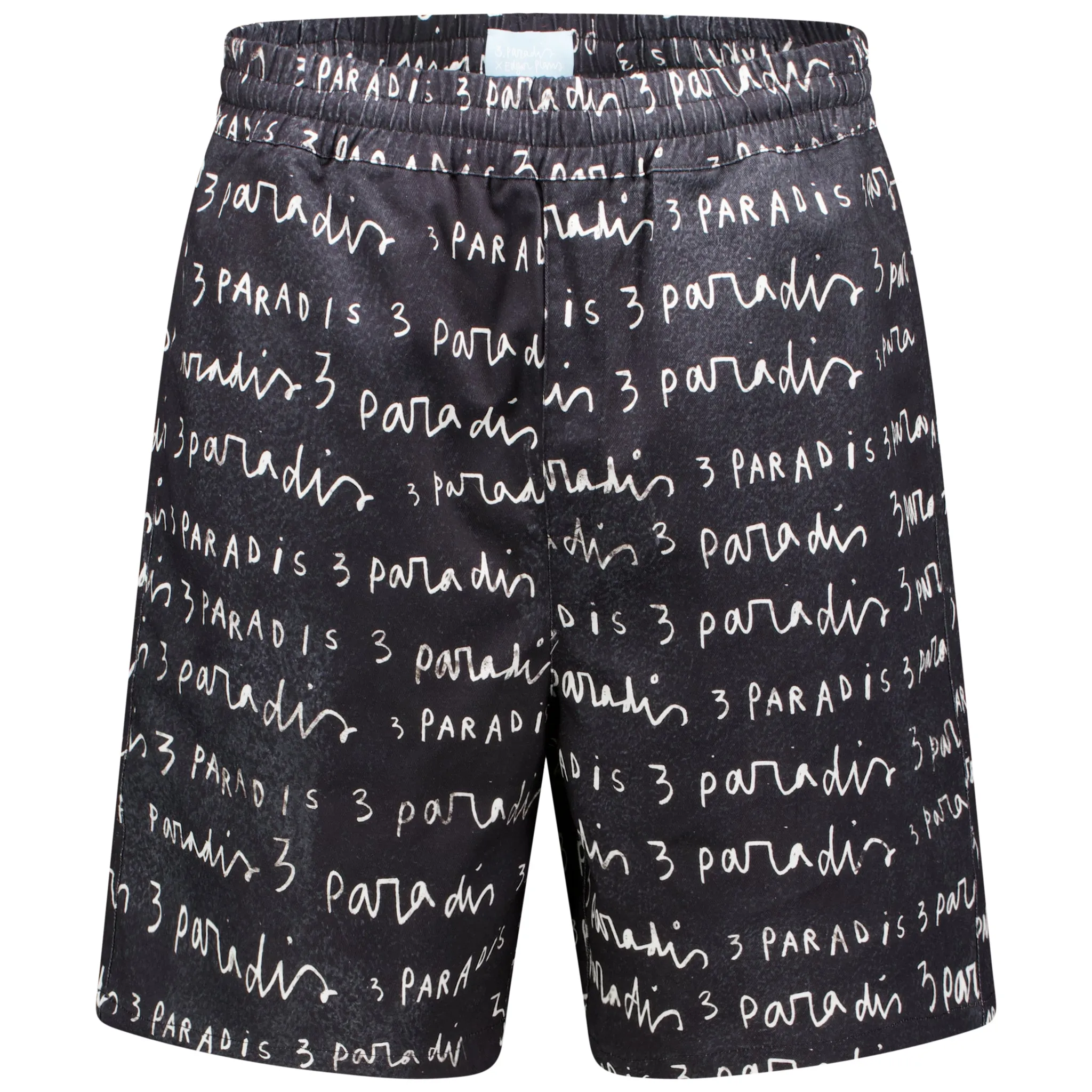 3.Paradis X Edgar Plans Blackboard Cotton Shorts