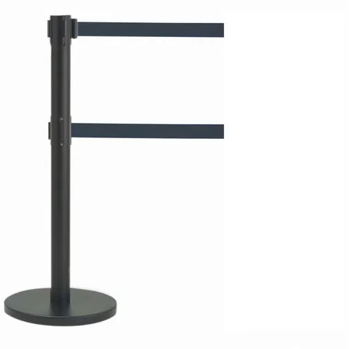 AARCO Products HBK-27BK Crowd Control Stanchion