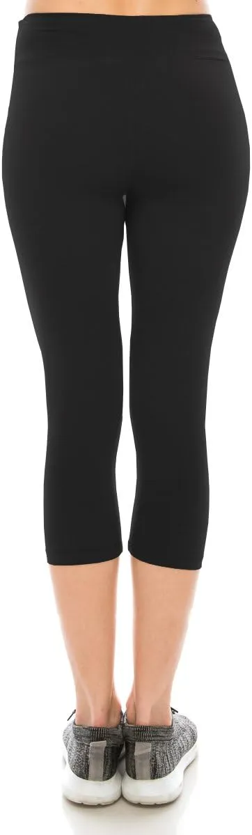 ALWAYS Women's Super Soft Capri Leggings - High Waisted Casual Yoga Pants