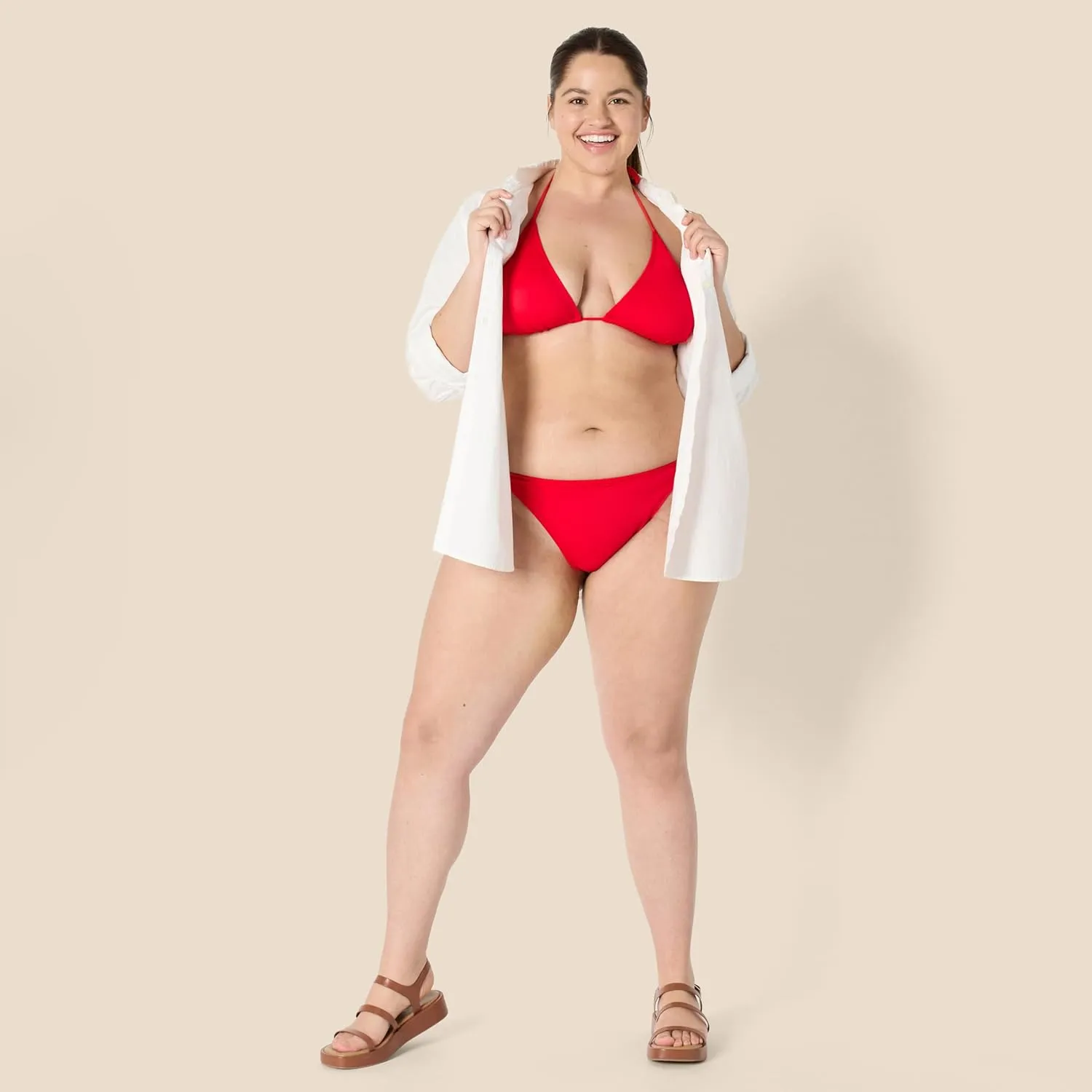 Amazon Essentials Women's Tie Side Bikini Bottom