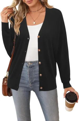Arach&Cloz 2025 Wool Blended Cardigan Sweaters for Women Spring Fashion Lightweight Button Clothes Business Casual Outfits