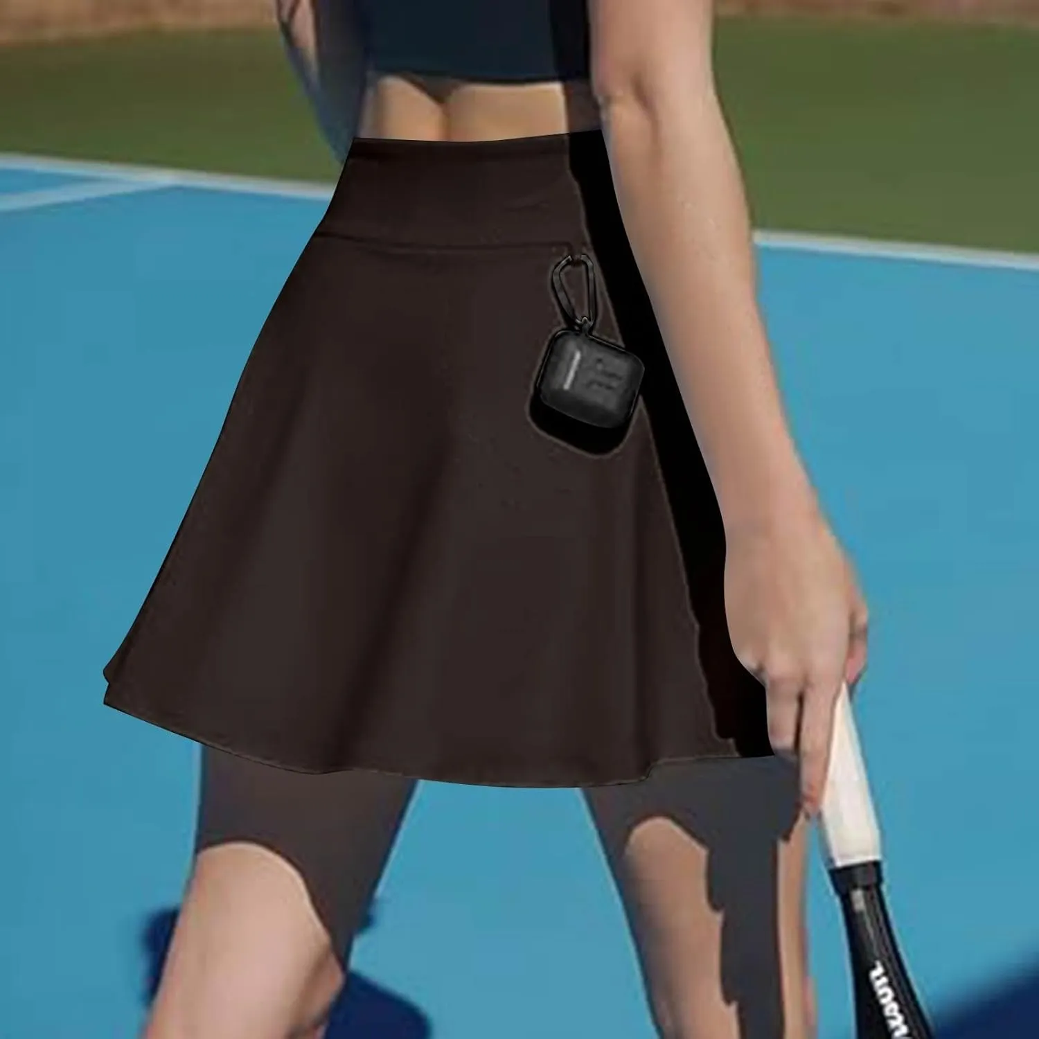 Athletic Skirts for Women with Shorts Underneath High Waisted Side Slit Tennis Skirt Sport Golf Skorts with Pockets