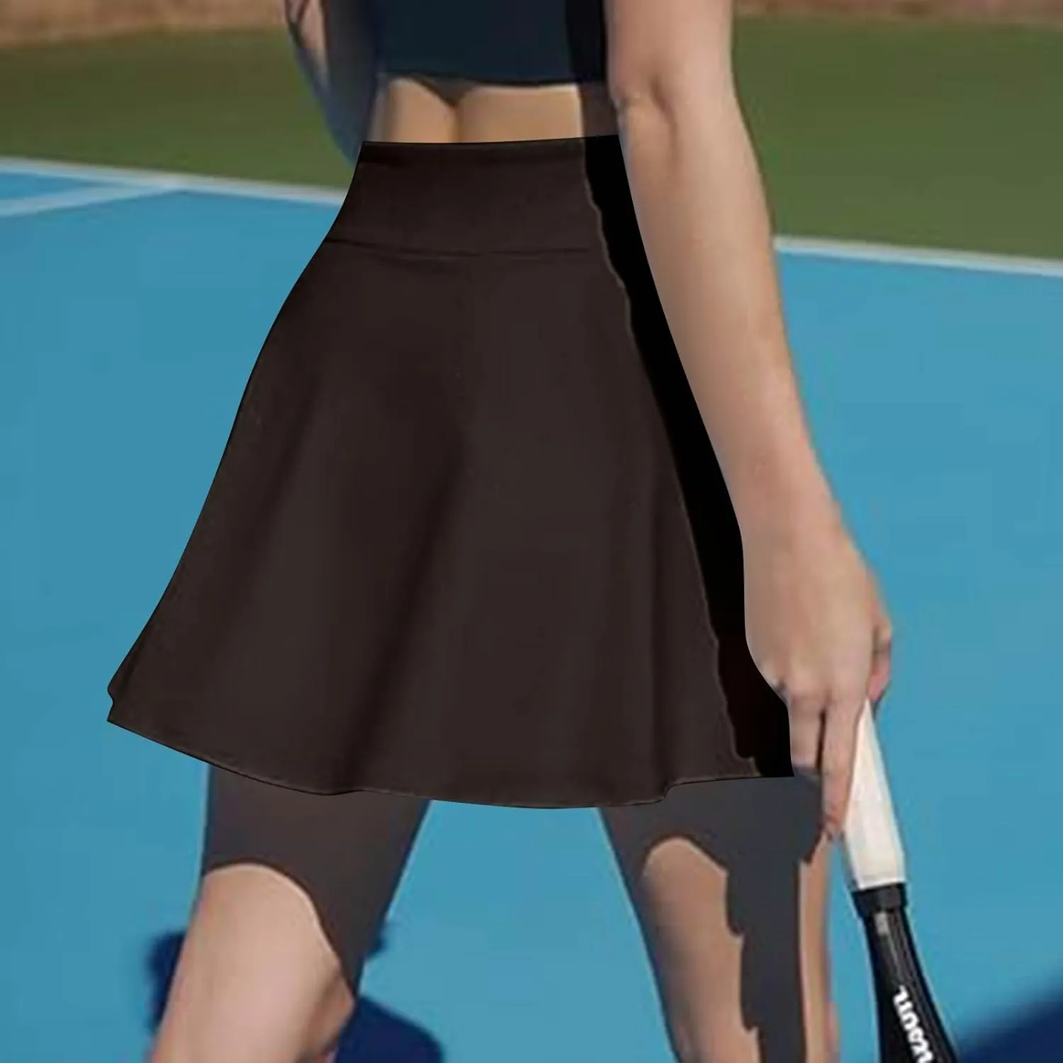 Athletic Skirts for Women with Shorts Underneath High Waisted Side Slit Tennis Skirt Sport Golf Skorts with Pockets