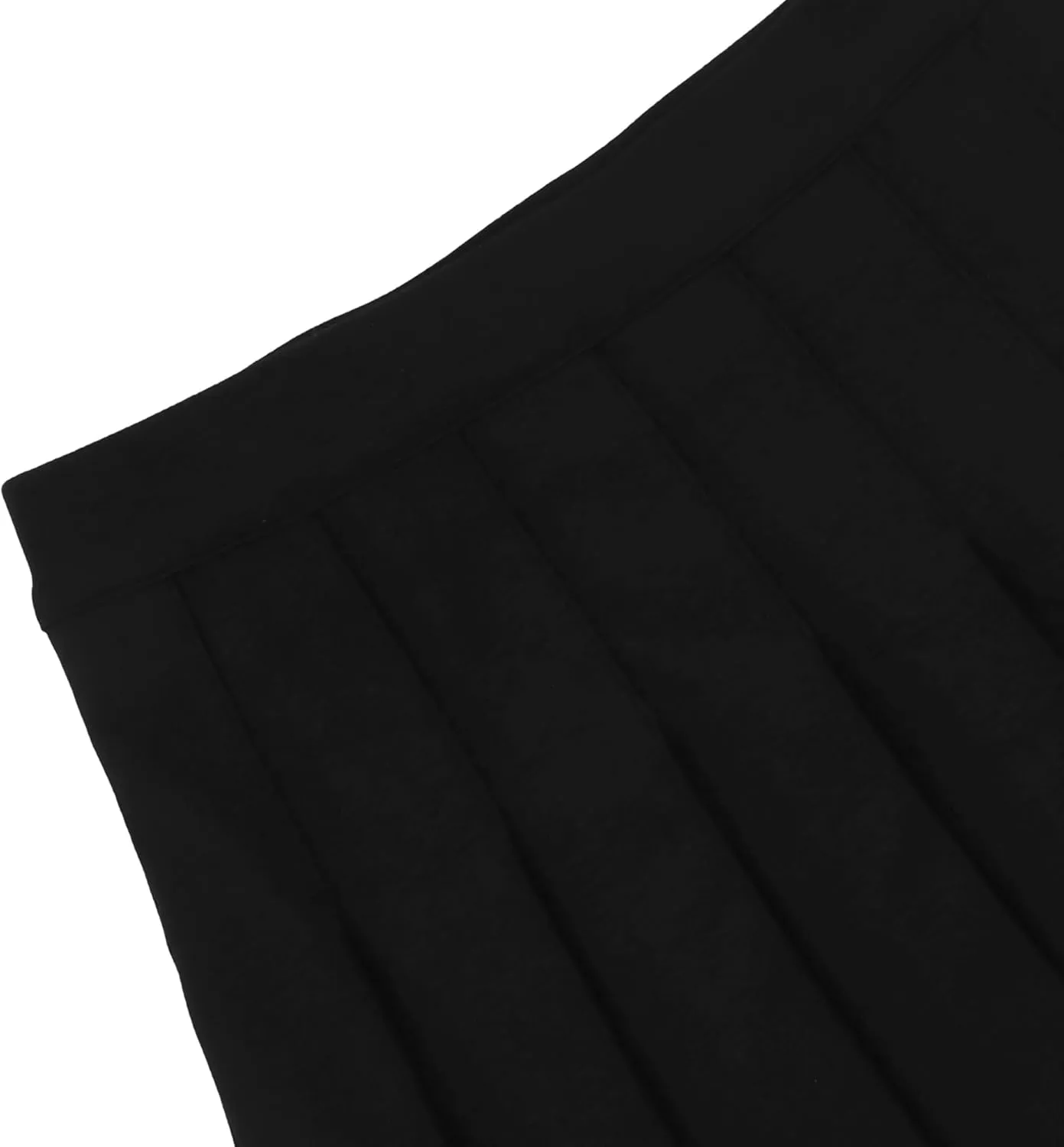 AULKEEP Womens Black Mini Pleated Skirts Goth High Waist A Line Punk Skirt School Uniform Short Skirts with Belt