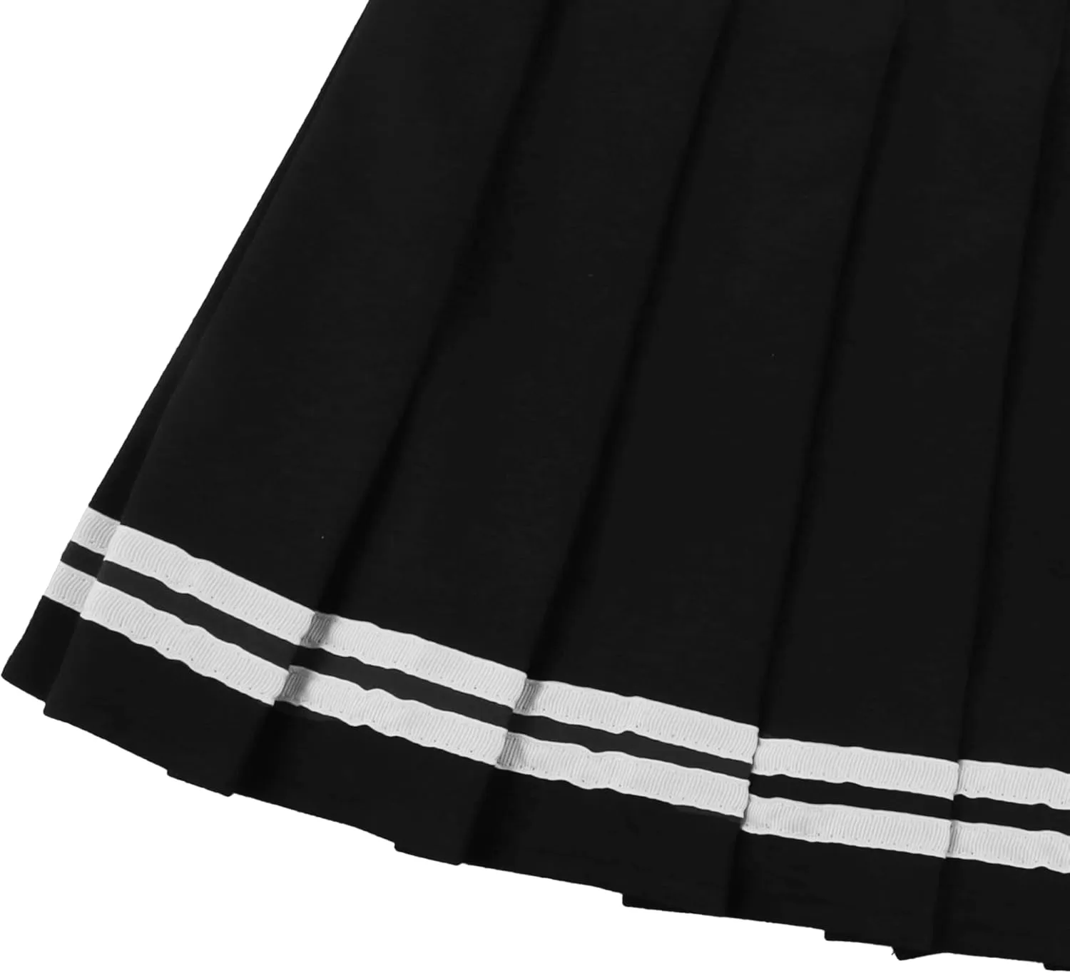 AULKEEP Womens Black Mini Pleated Skirts Goth High Waist A Line Punk Skirt School Uniform Short Skirts with Belt