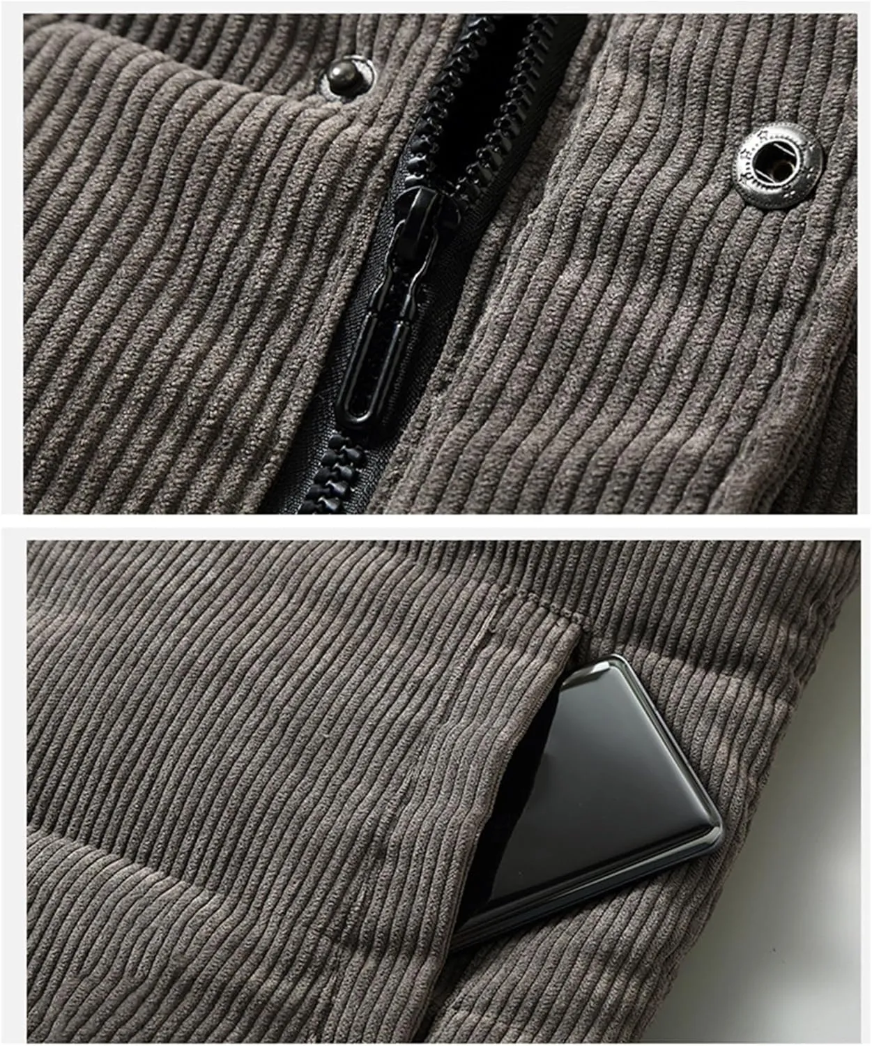 Autumn Winter Men Vest Fashion Warm Cotton Padded Sleeveless Jacket Casual Stand Collar Waistcoat