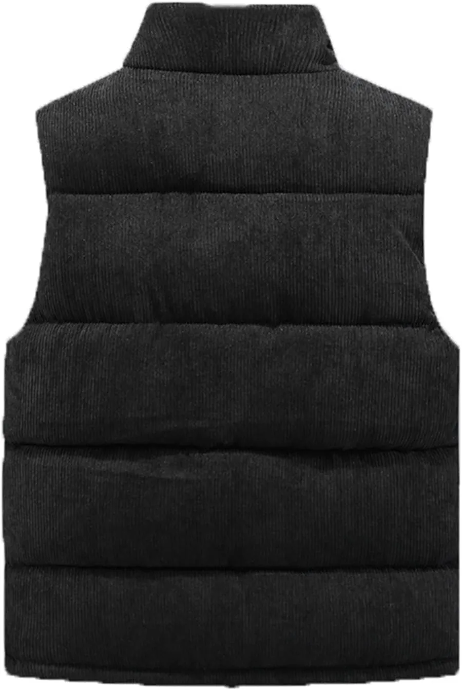 Autumn Winter Men Vest Fashion Warm Cotton Padded Sleeveless Jacket Casual Stand Collar Waistcoat