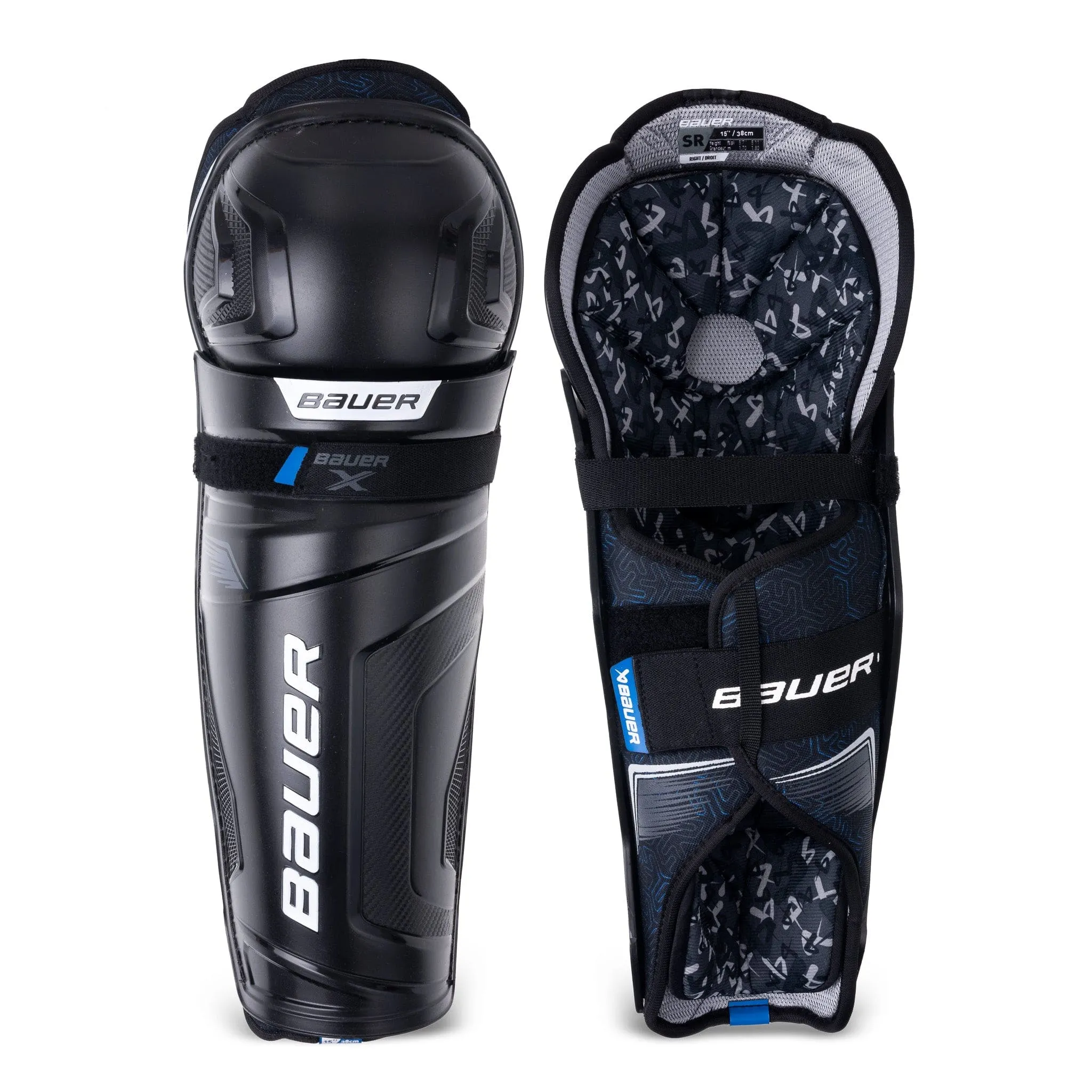 Bauer X Series Senior Hockey Shin Guards - (2024)