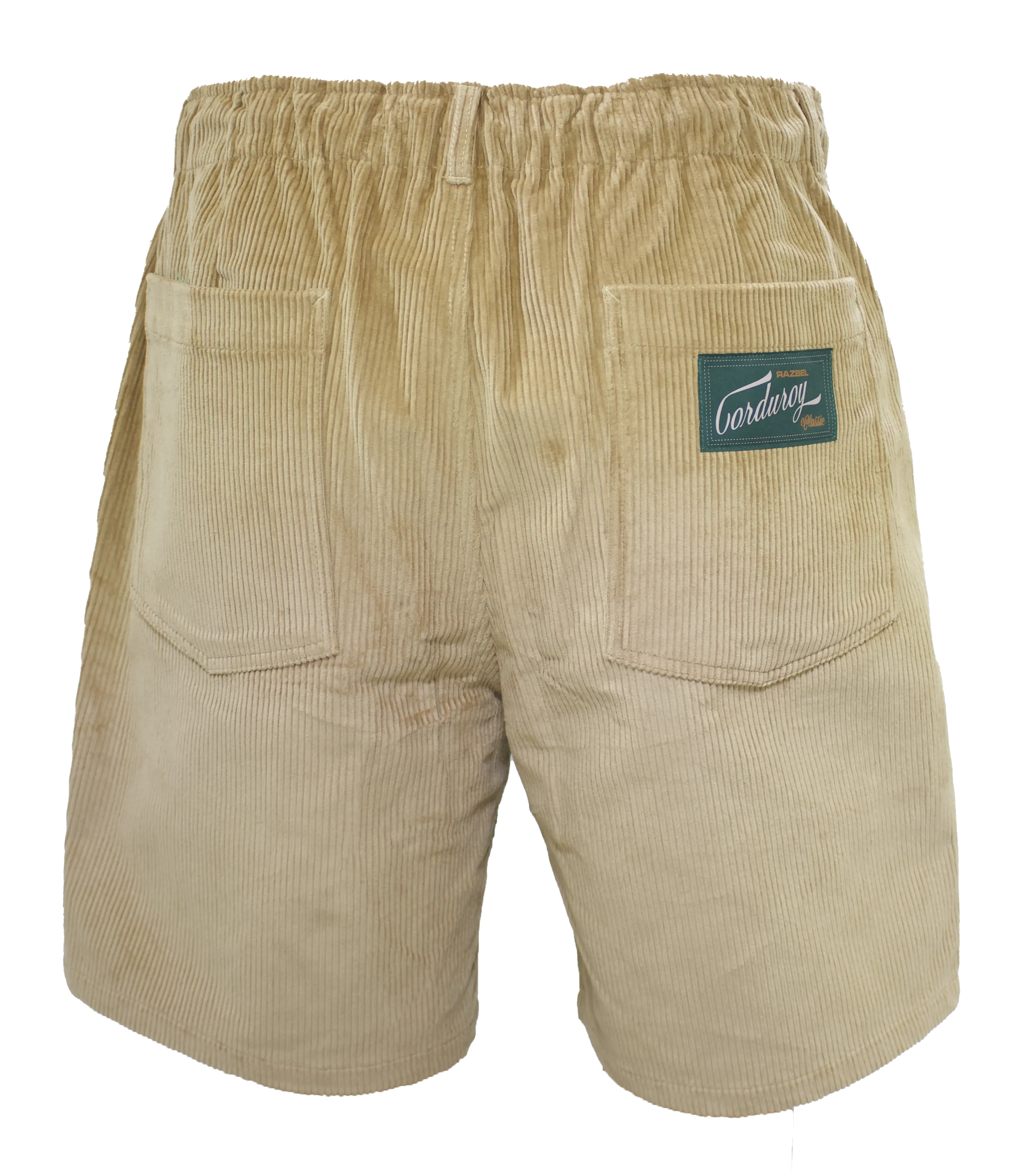 Beige Classic Corduroy Shorts