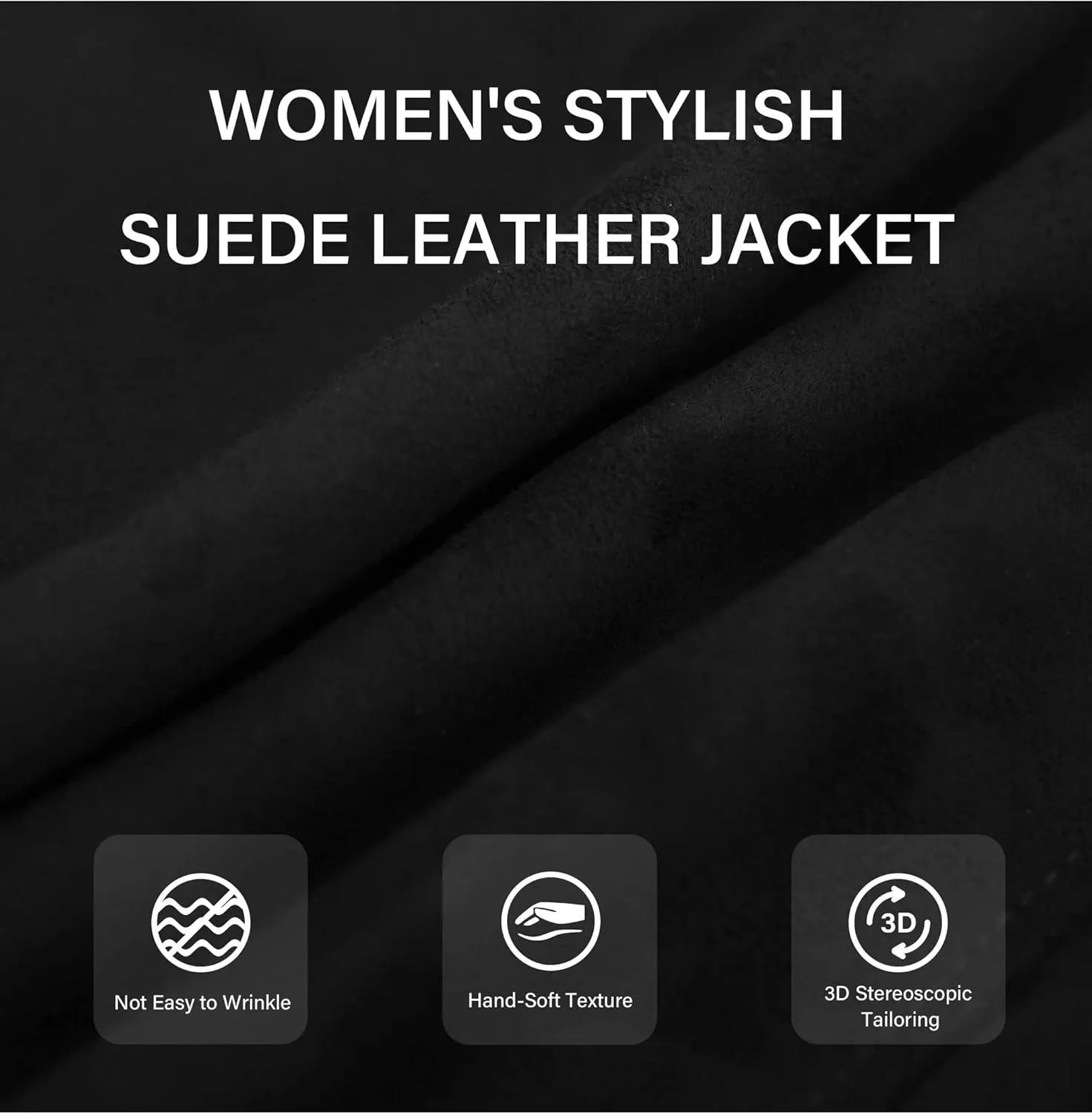 Bellivera Women Faux Leather Motorcycle Jacket Trendy Moto Biker Casual Spring Coat