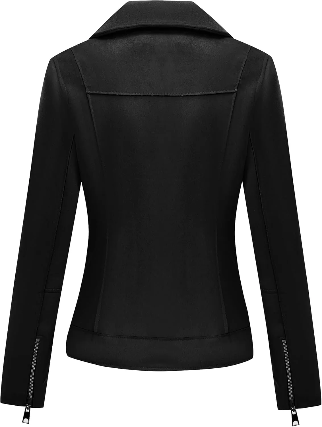 Bellivera Women Faux Leather Motorcycle Jacket Trendy Moto Biker Casual Spring Coat