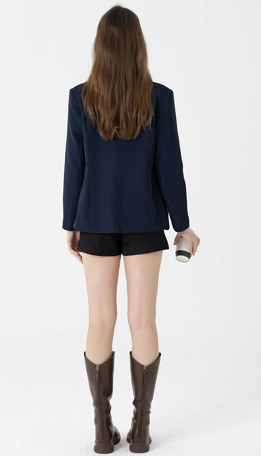 Beninos Womens Casual Long Sleeve Blazer Jackets with No Button