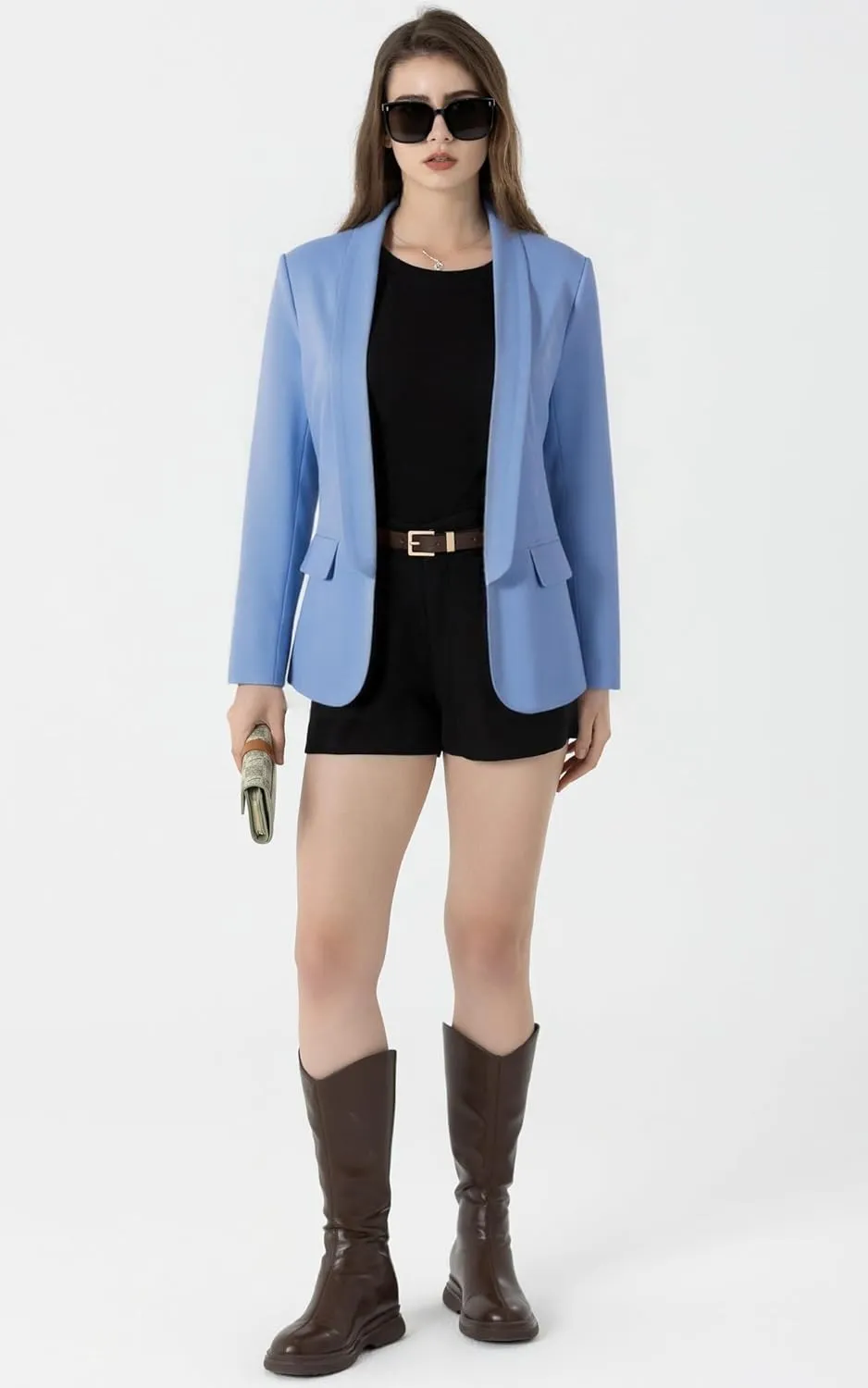 Beninos Womens Casual Long Sleeve Blazer Jackets with No Button