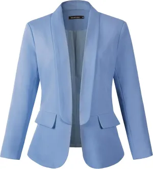 Beninos Womens Casual Long Sleeve Blazer Jackets with No Button