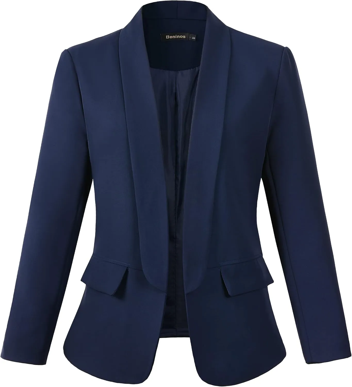 Beninos Womens Casual Long Sleeve Blazer Jackets with No Button