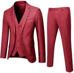 Black Suit Day Printing Fashion Casual Dress Up Suit Jacket Vest Pants Three Suit Mens Formal Suit Black Suit Jacket