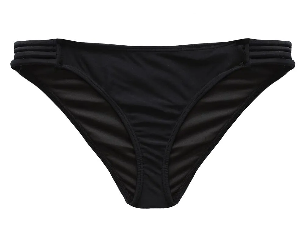 Black TRI-BAND Classic Bikini BOTTOMS