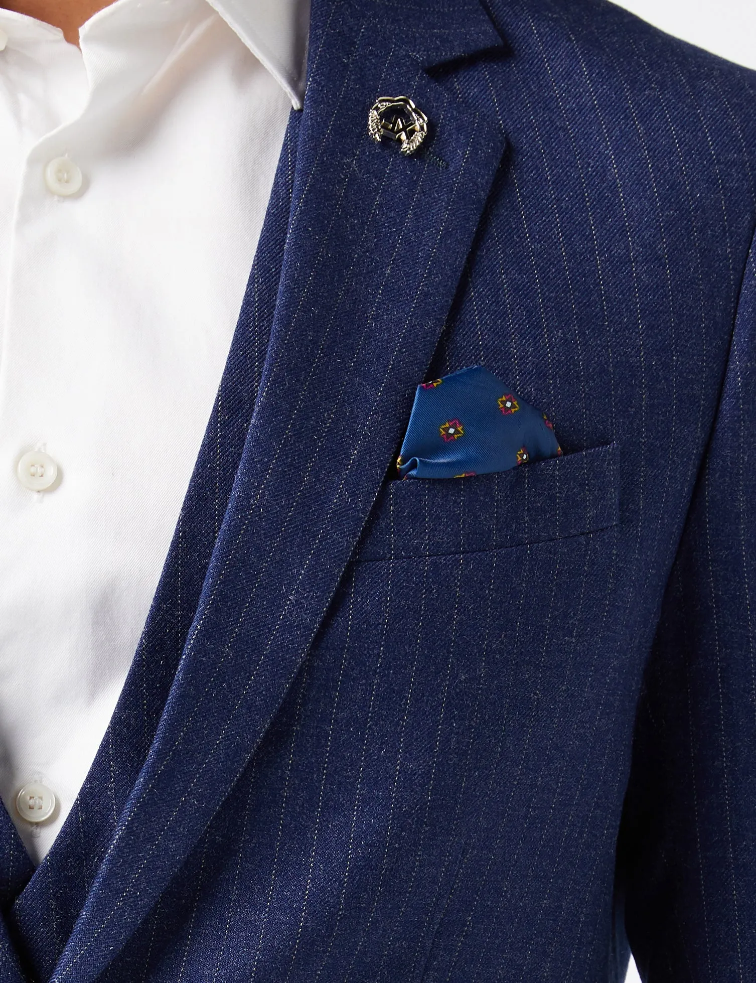 Blue Pinstripe 3 Piece Suit