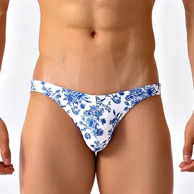 Blue Willow Low Cut Swim Brief