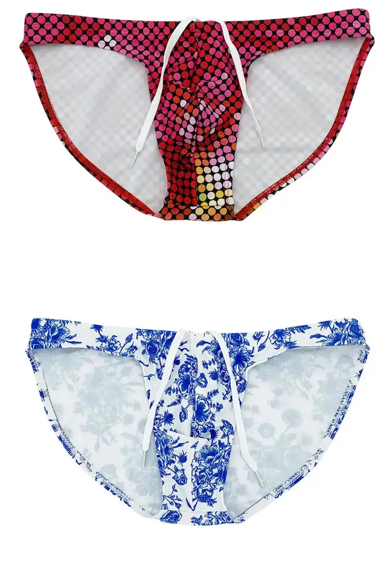 Blue Willow Low Cut Swim Brief