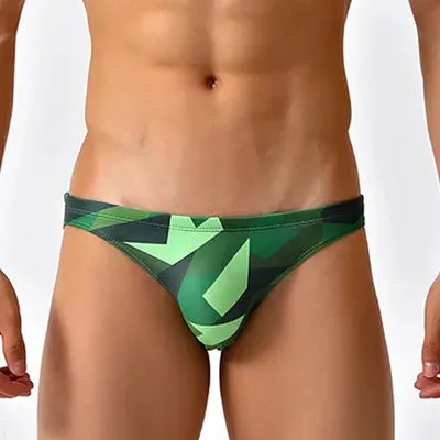 Blue Willow Low Cut Swim Brief