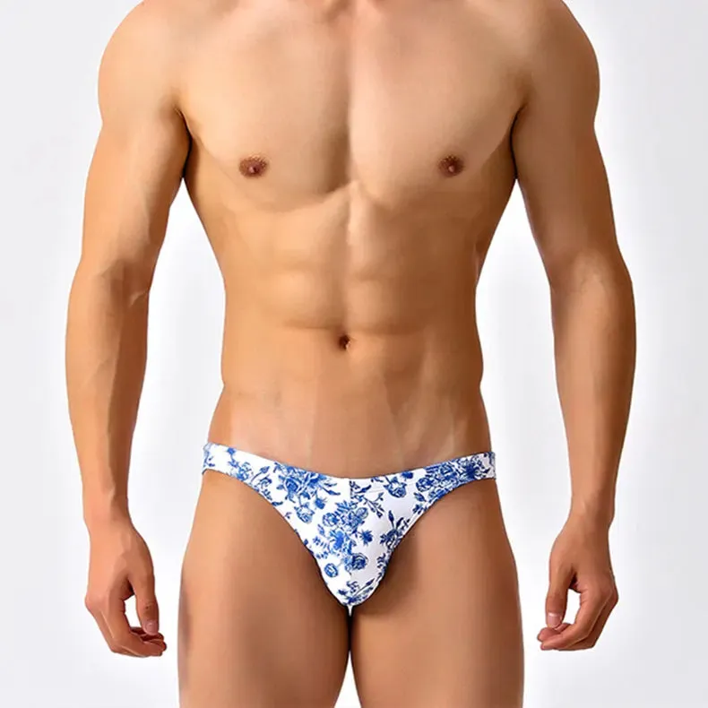 Blue Willow Low Cut Swim Brief