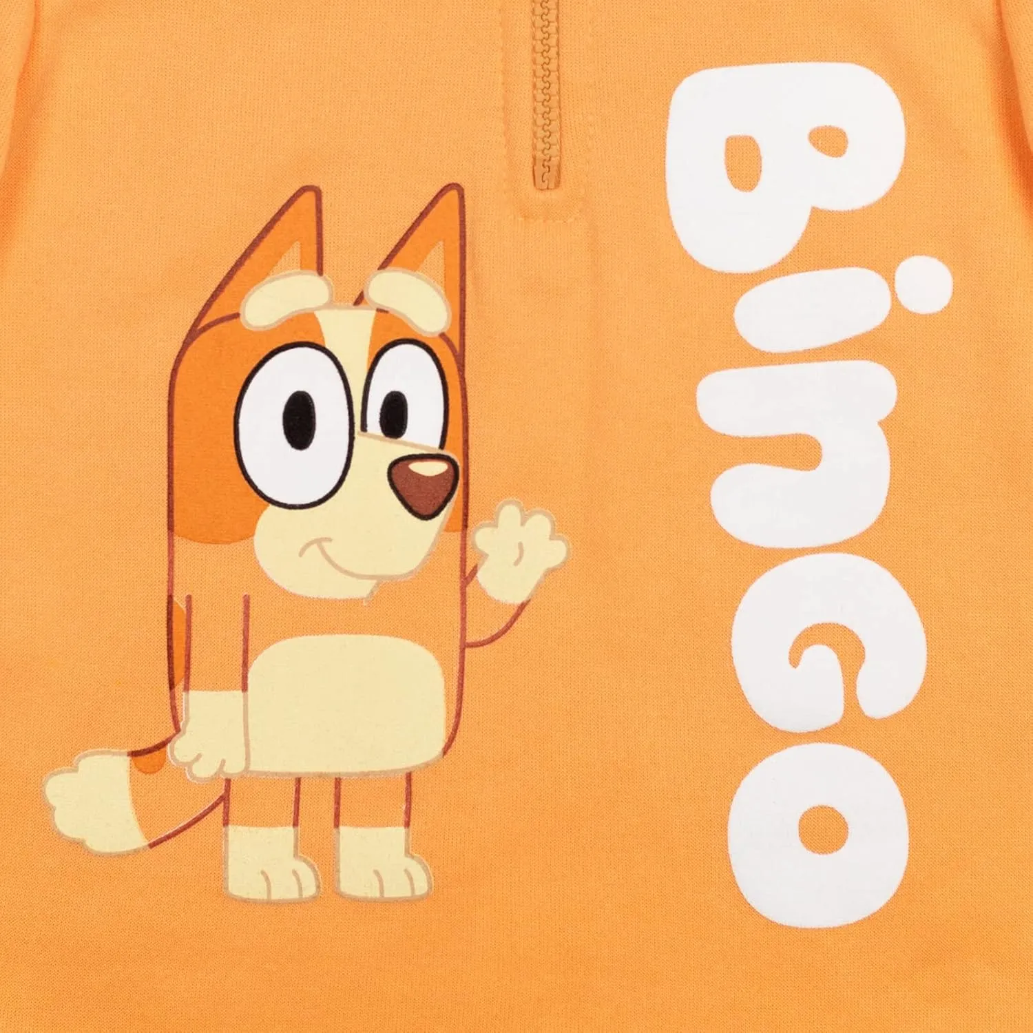 Bluey Bingo Fleece Half Zip Hoodie Toddler to Big Kid