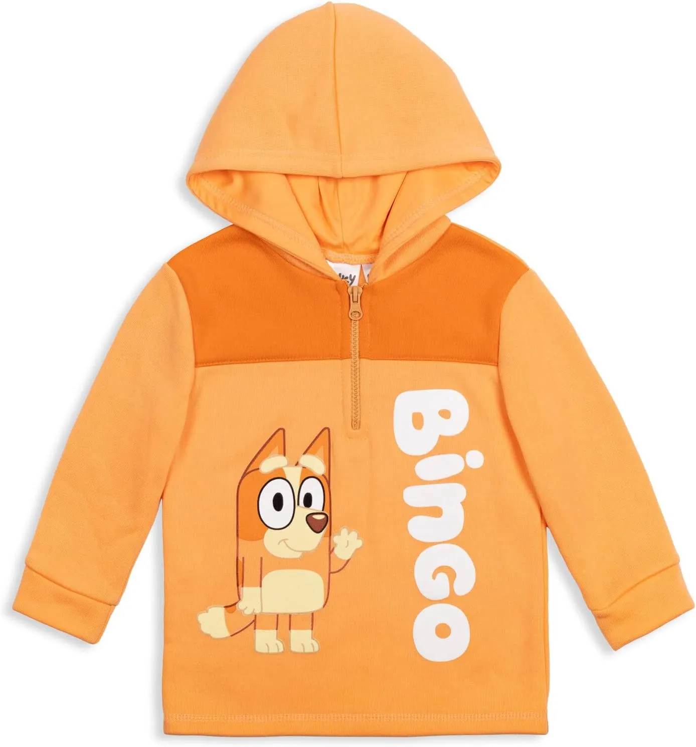 Bluey Bingo Fleece Half Zip Hoodie Toddler to Big Kid