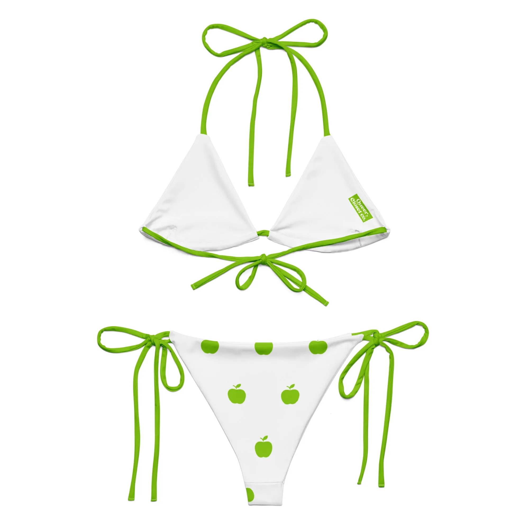 Brat Apple White String Bikini