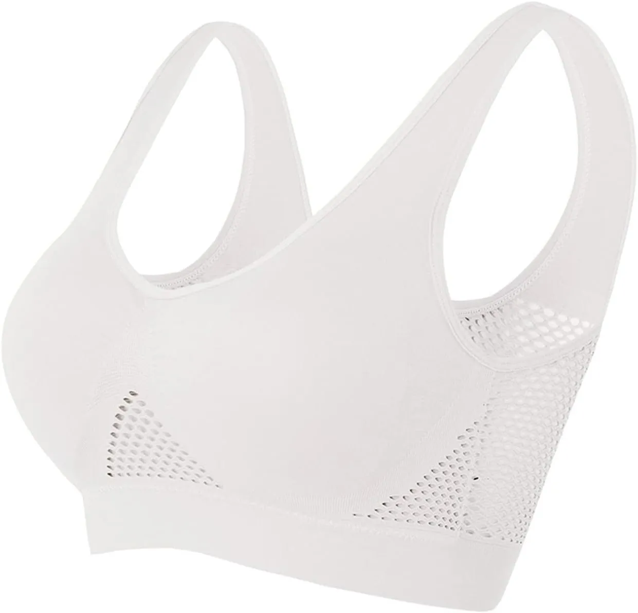 Breathable Anti-Sagging Breasts Sports Bras for Women Cooling Comfort Wireless Brassiere Lift Up Air Bra