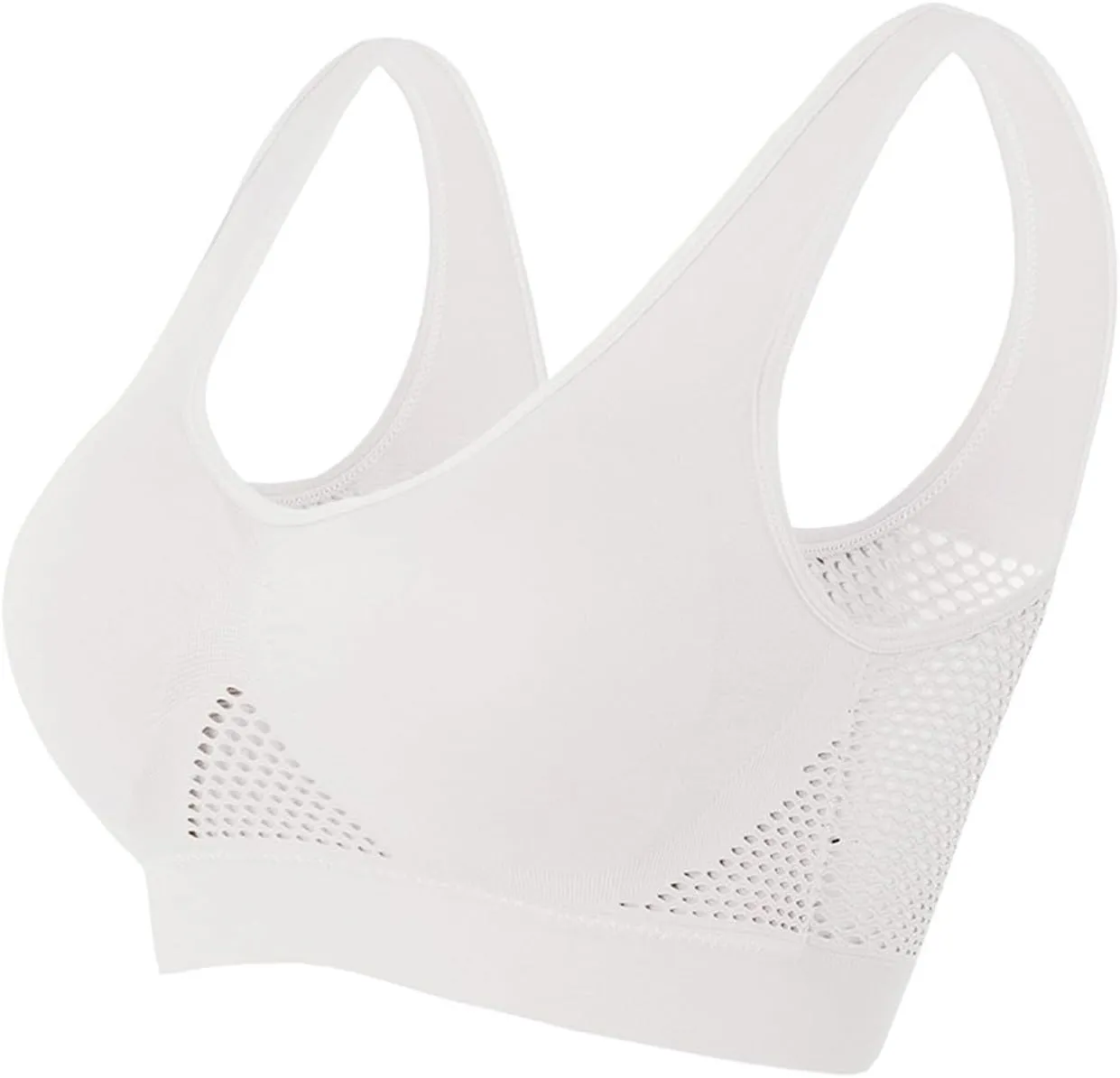 Breathable Anti-Sagging Breasts Sports Bras for Women Cooling Comfort Wireless Brassiere Lift Up Air Bra