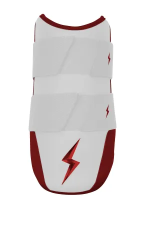 BRUCE BOLT PREMIUM PRO 9" Elbow Guard - CHROME MAROON