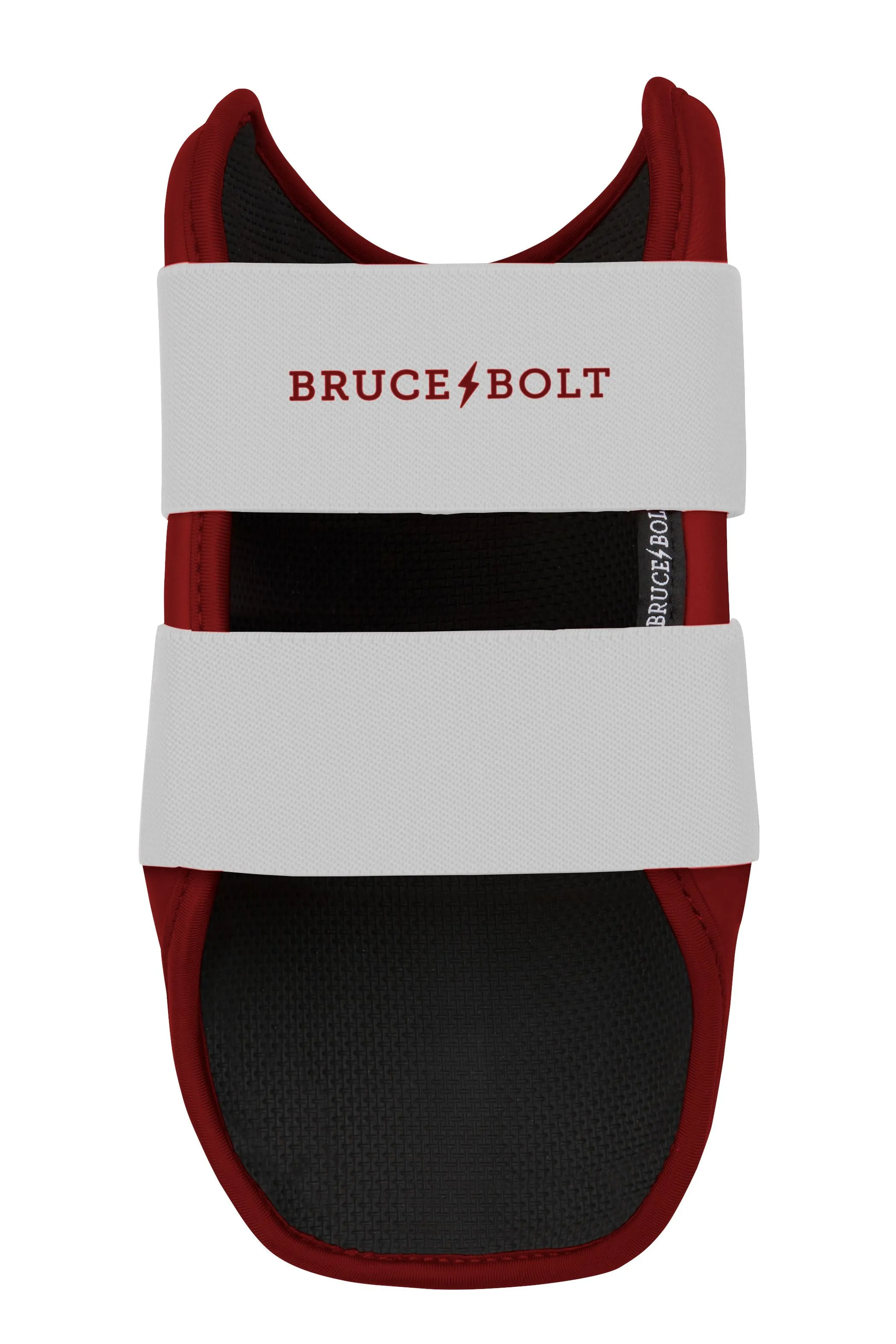 BRUCE BOLT PREMIUM PRO 9" Elbow Guard - CHROME MAROON