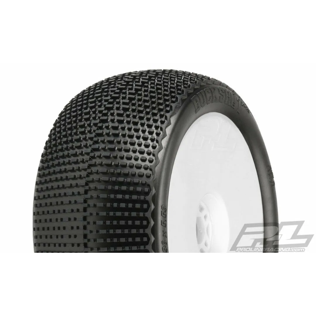 Buck Shot VTR 4.0" S3 1/8 Truck MTD White Zr Offset F/R
