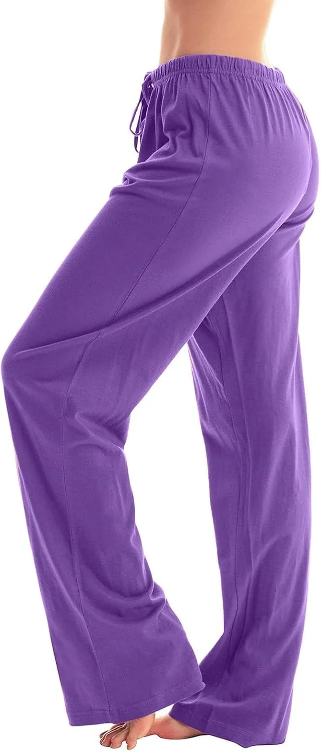 Buffalo Plaid Pajama Pants Women Soft Stretch Lightweight Lounge Pants Comfy Fit Drawstring Sleep Pants Trousers