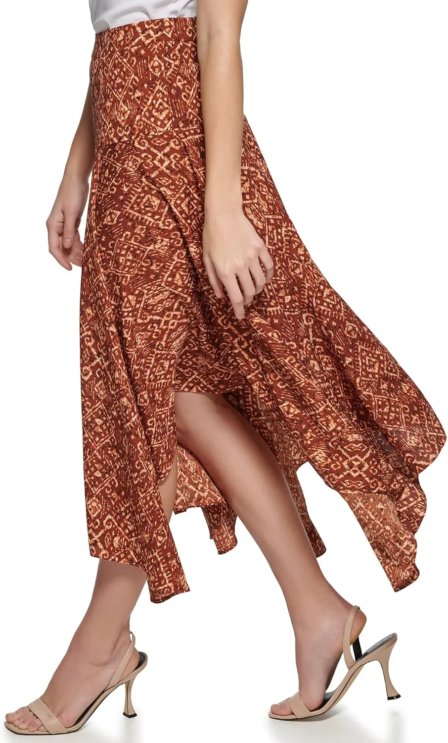 Calvin Klein Women's Plus Sportswear Soft Flowy Print Skirt