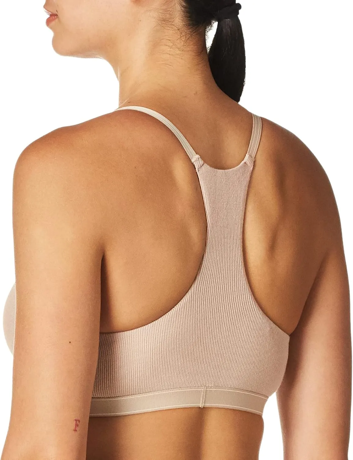 Calvin Klein Women's Pure Ribbed Natural Lift Unlined Bralette