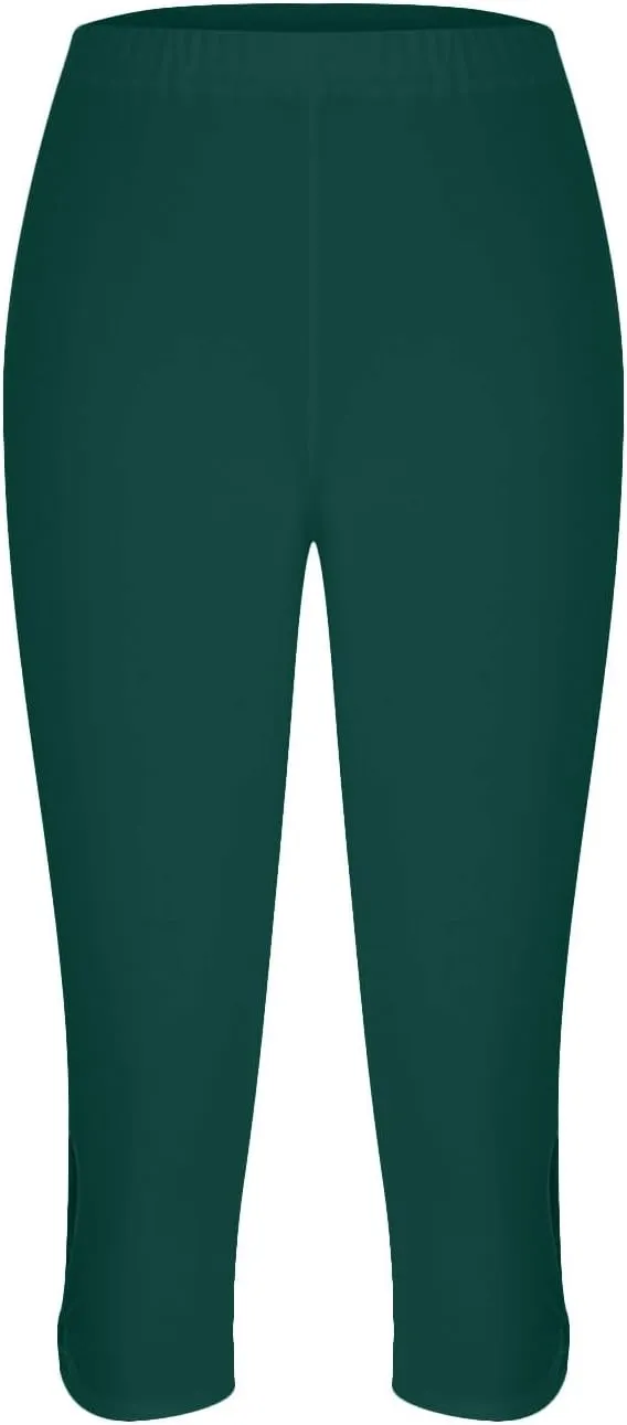 Capri Leggings for Women 2025 Stretch Capri Pants Plus Size Capris Summer Capris High Waisted Soft Yoga Pants Trendy