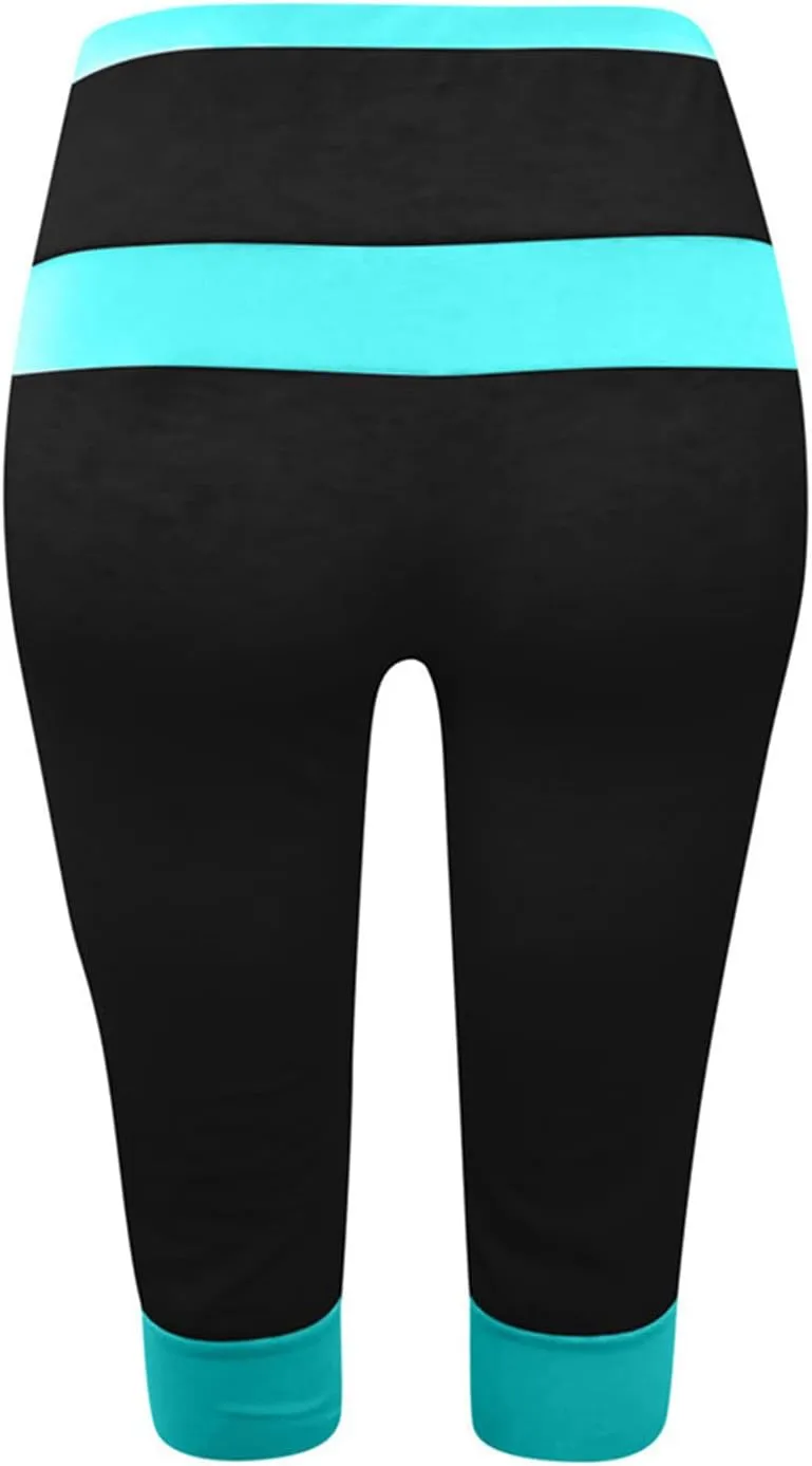 Capri Pants for Women Stretch Drawstring Low Rise Jogger Pants Comfy Soft Lounge Cropped Yoga Pants with Pockets