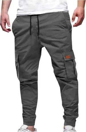 Cargo Pants for Men Slim Fit Men's Hiking Pants Casual Lightweight Joggers Work Pants Multi-Pocket Military Pants