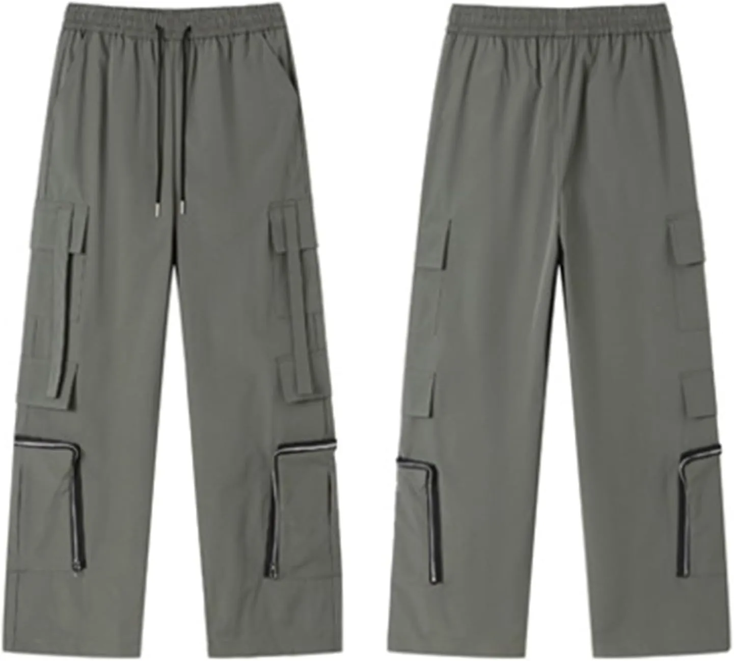 Cargo Pants Men Outdoor Stretch Overalls with Large Pockets Loose Soft Pants Rainproof Mens Big and Tall Cargo Pants