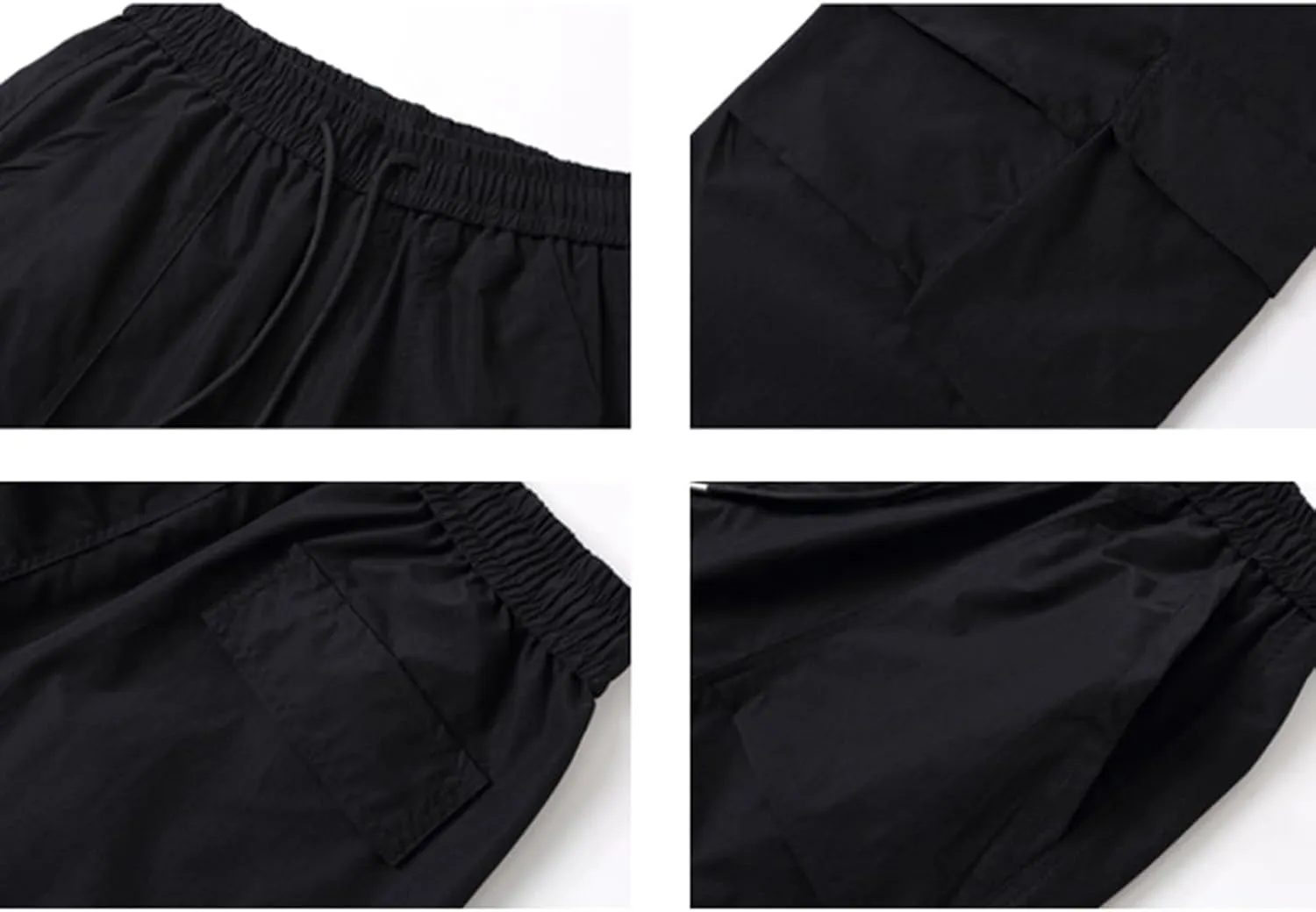 Cargo Pants Men Outdoor Stretch Overalls with Large Pockets Loose Soft Pants Rainproof Mens Big and Tall Cargo Pants